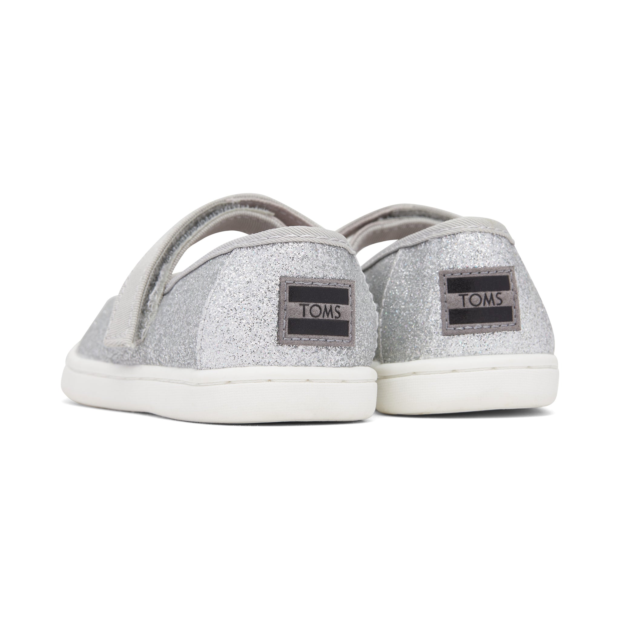 Mary Jane Silver Toddler Shoe Back View