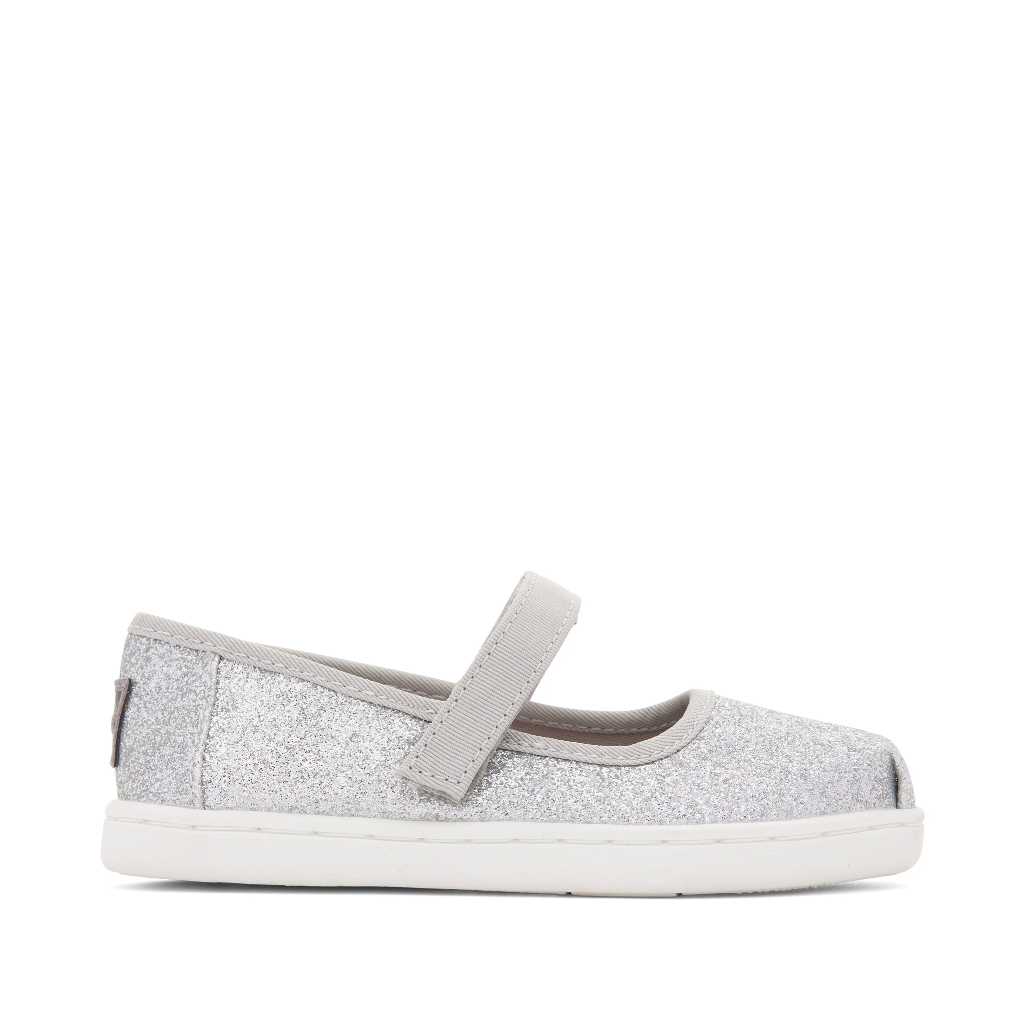 Mary Jane Silver Toddler Shoe Side View