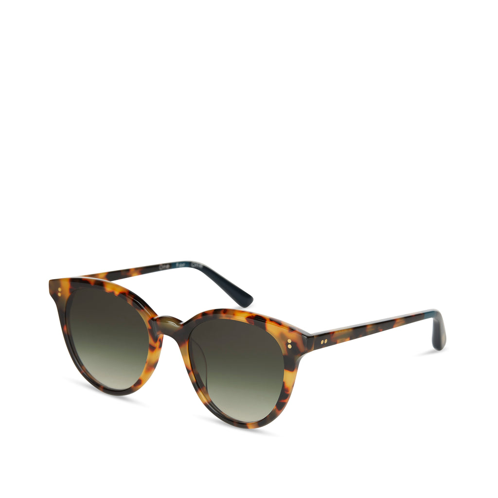 Aaryn Blonde Tortoise Handcrafted Sunglasses Side View