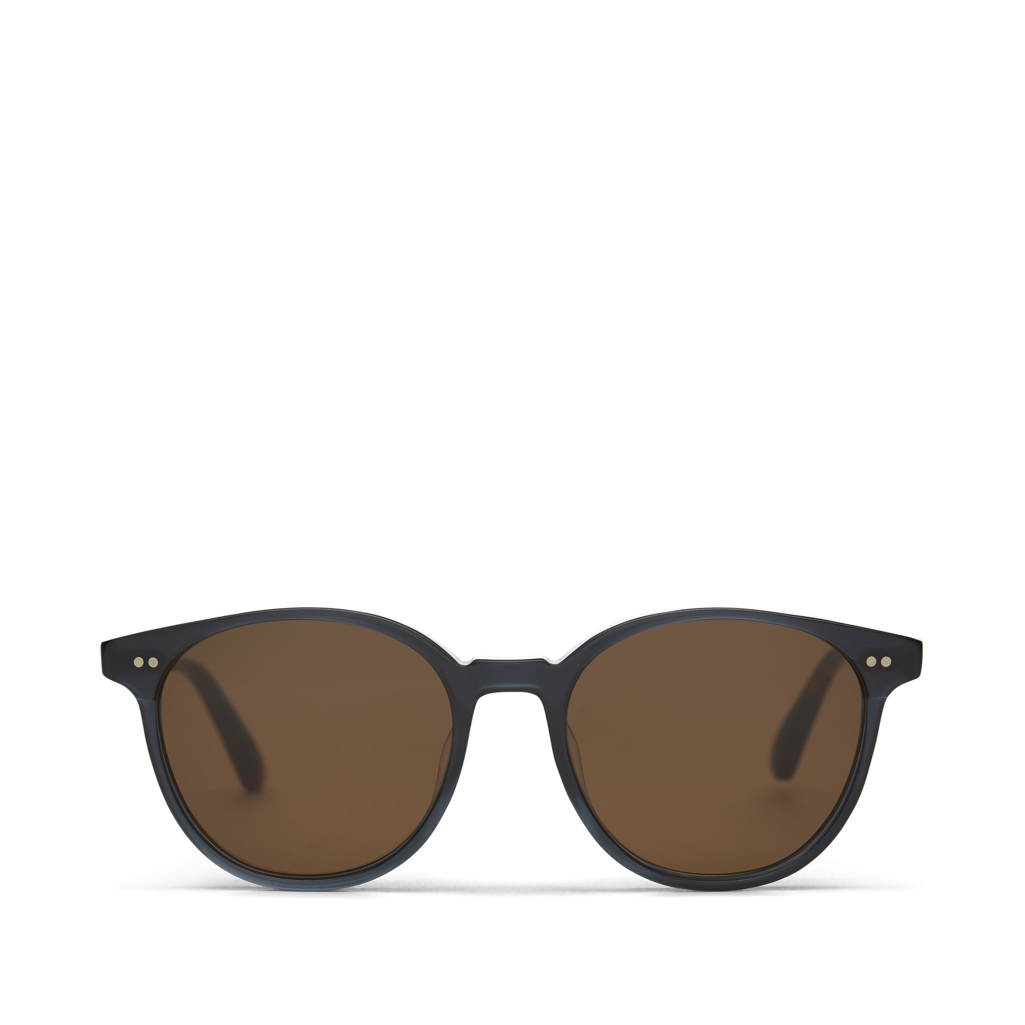 Bellini Black Teal Handcrafted Sunglasses Side Angle View