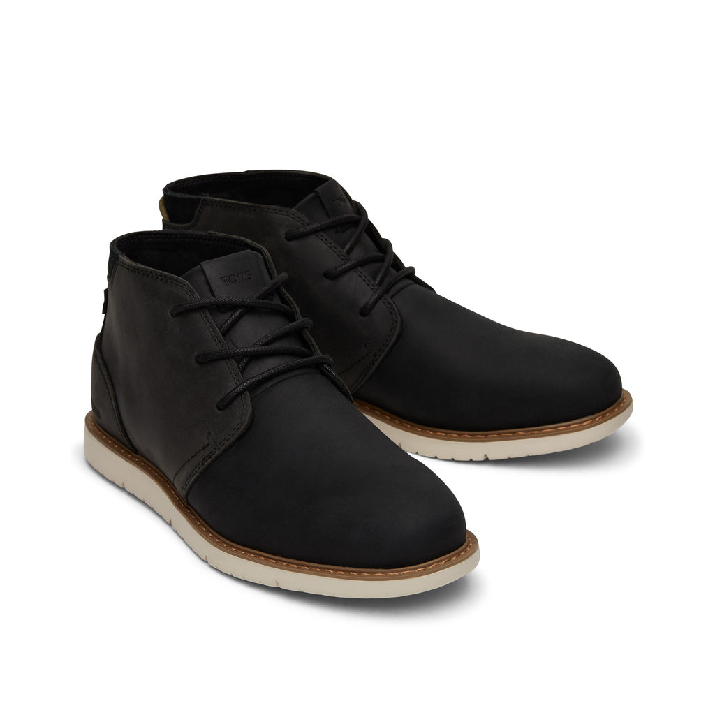 Navi Black Water Resistant Boot Front View