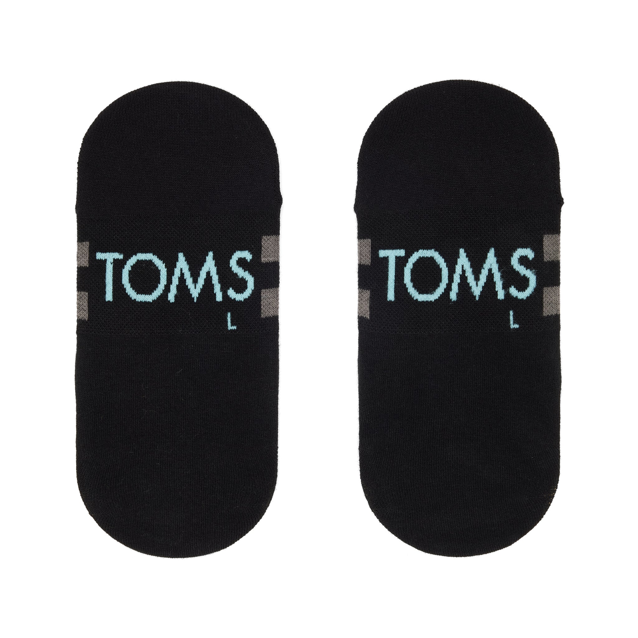 Classic No Show Socks Black Back View