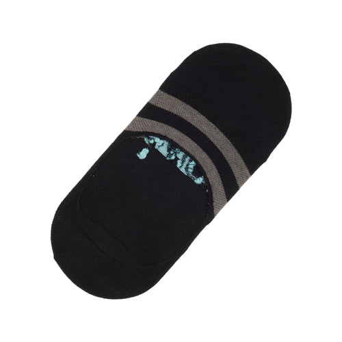 Classic No Show Socks Black Front View