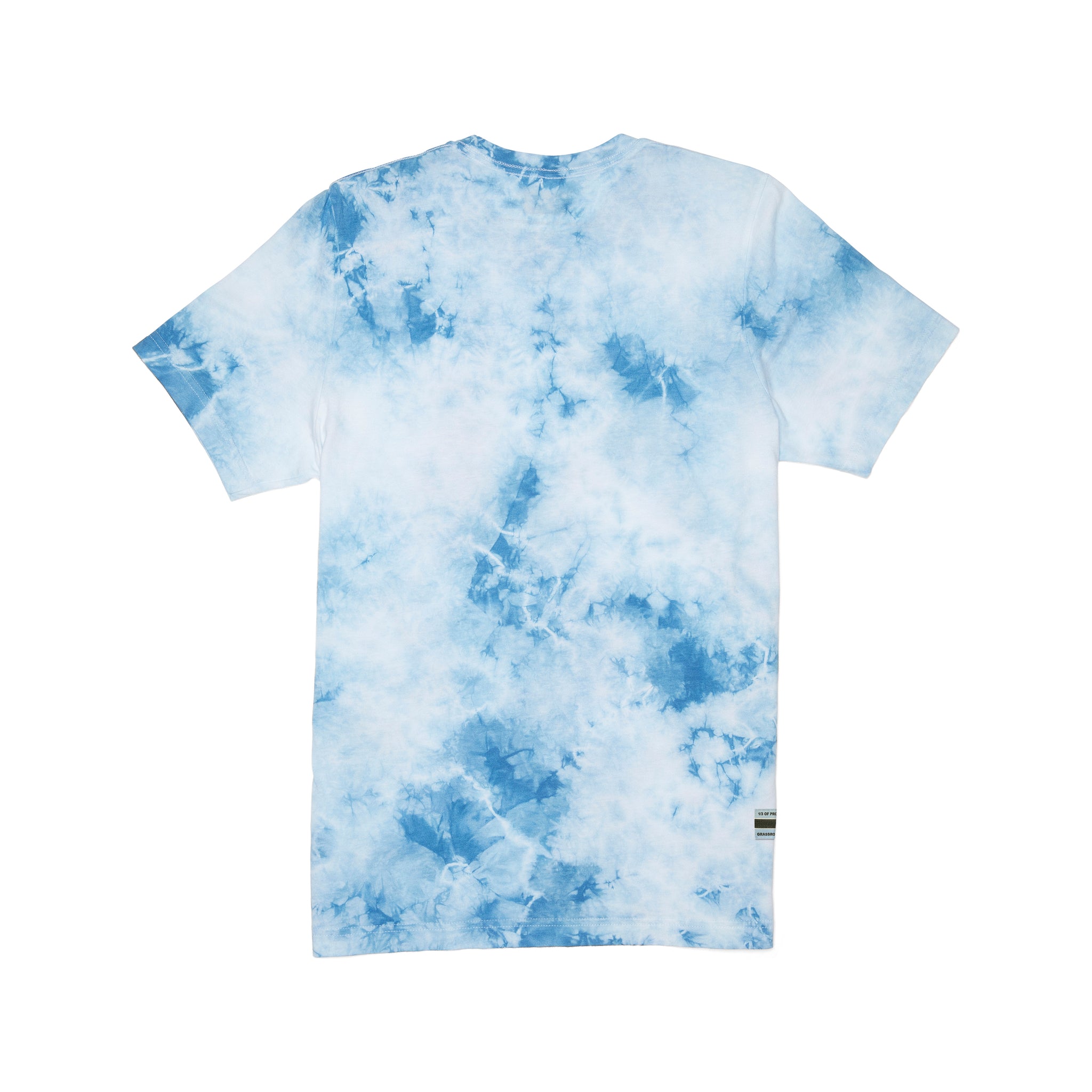 TOMS Tie-Dye Logo Short Sleeve Crew Tee Back View
