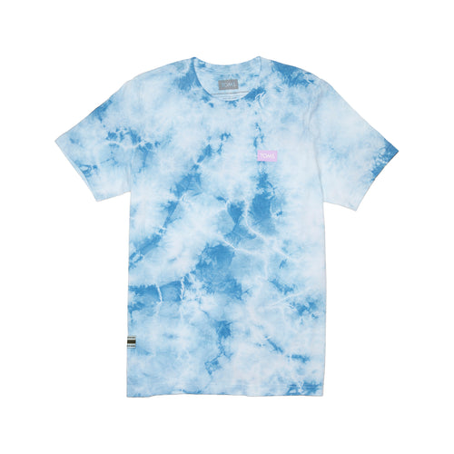 TOMS Tie-Dye Logo Short Sleeve Crew Tee Front View