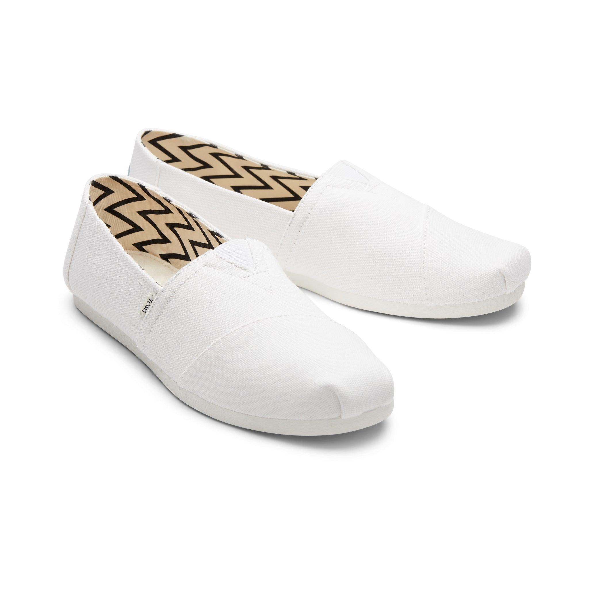 Alpargata White Recycled Cotton Canvas Front View