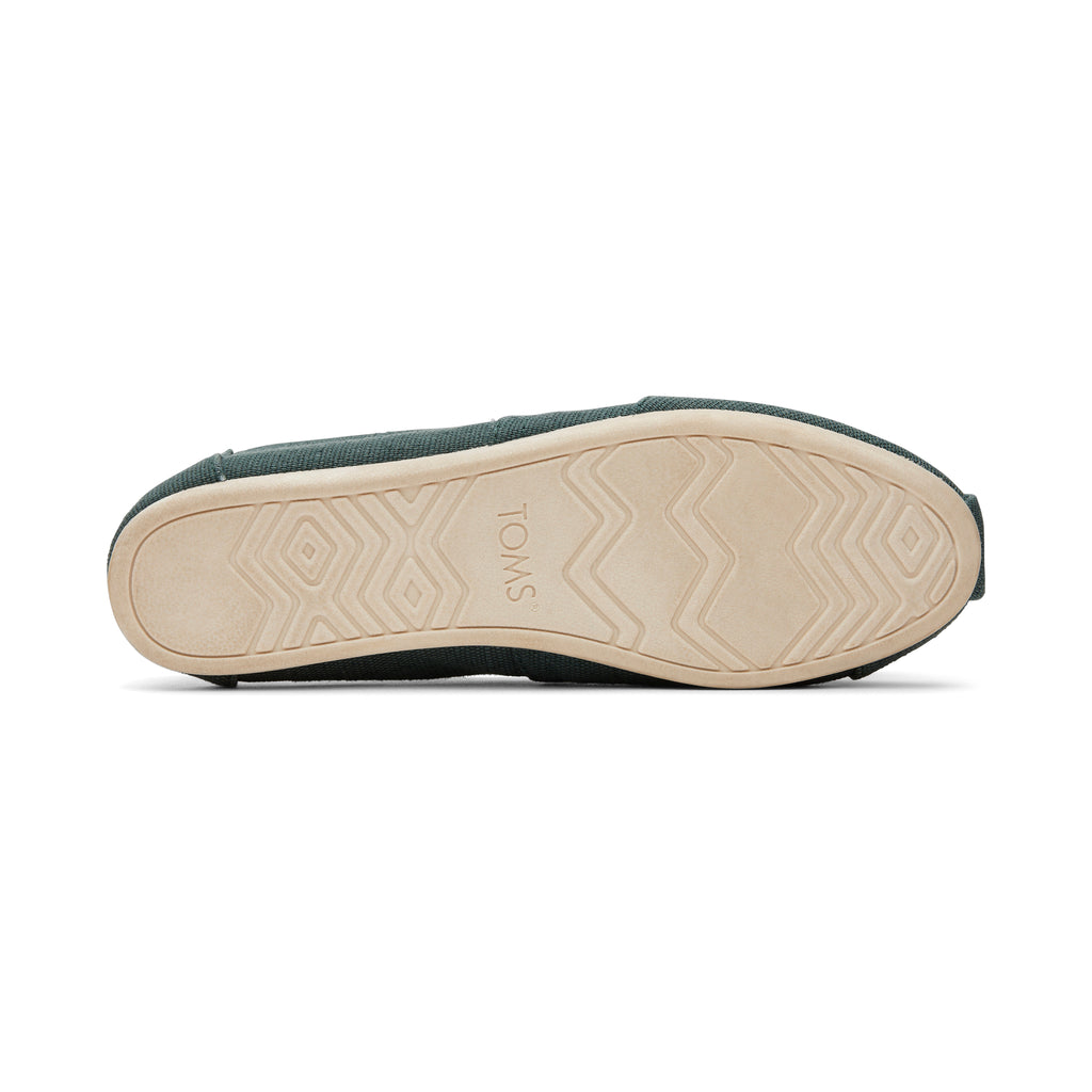 Alpargata Green Heritage Canvas Bottom Sole View