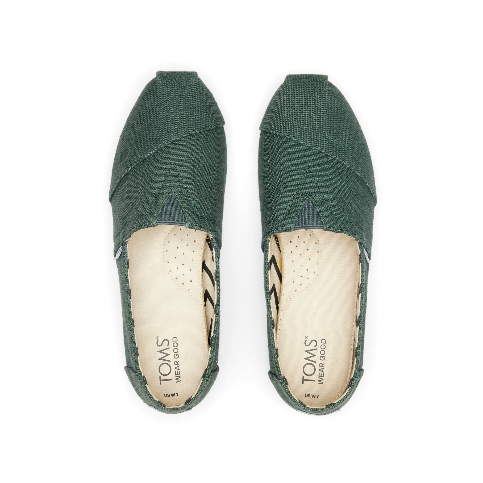 Alpargata Green Heritage Canvas Top View