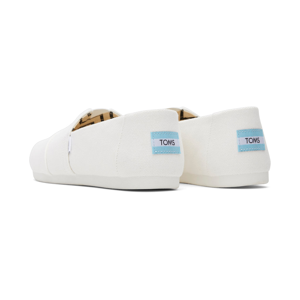 Alpargata White Recycled Cotton Canvas Back View