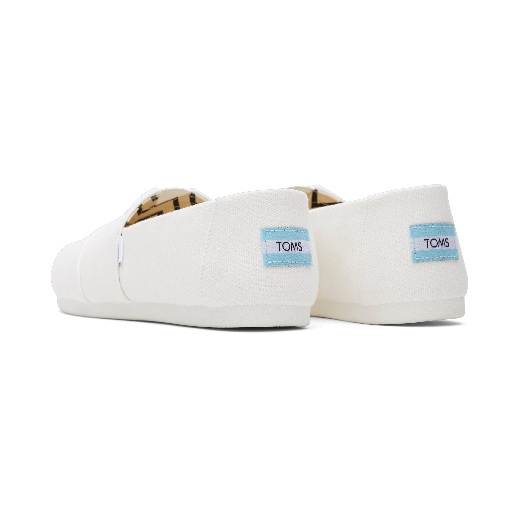 Alpargata White Recycled Cotton Canvas Back View