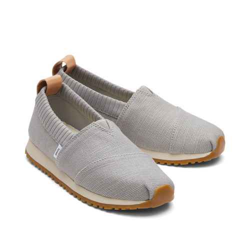 Youth Resident Drizzle Grey Heritage Canvas Kids Sneaker Front View