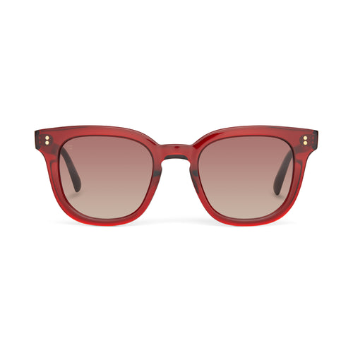 Venice Rosewood Crystal Handcrafted Sunglasses Front View