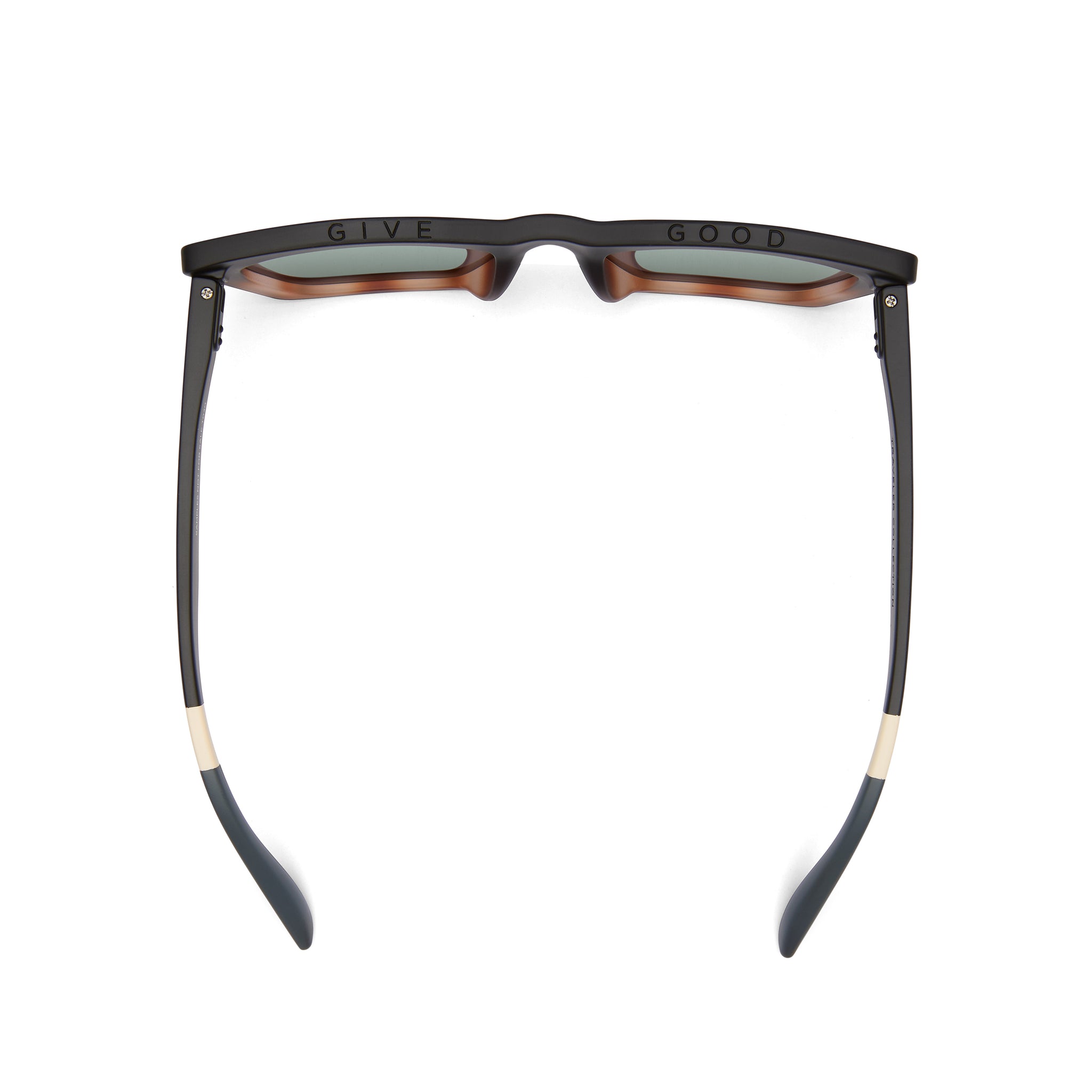 Sahara Black Honey Tortoise Fade Traveler Sunglasses Top View