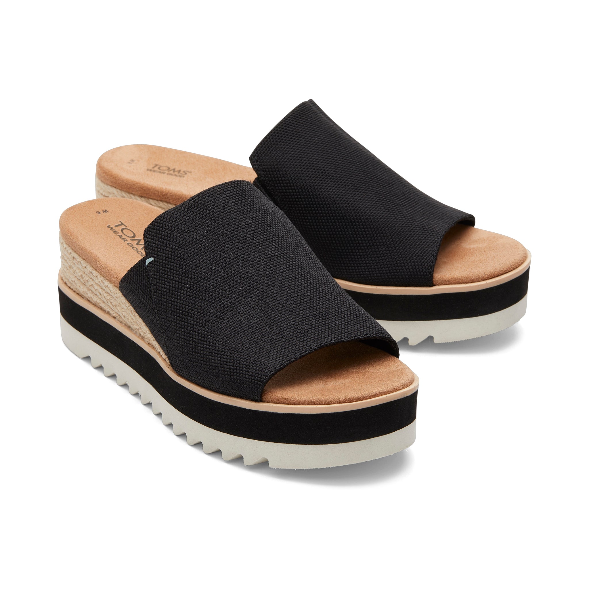 Diana Mule Black Sandal Front View