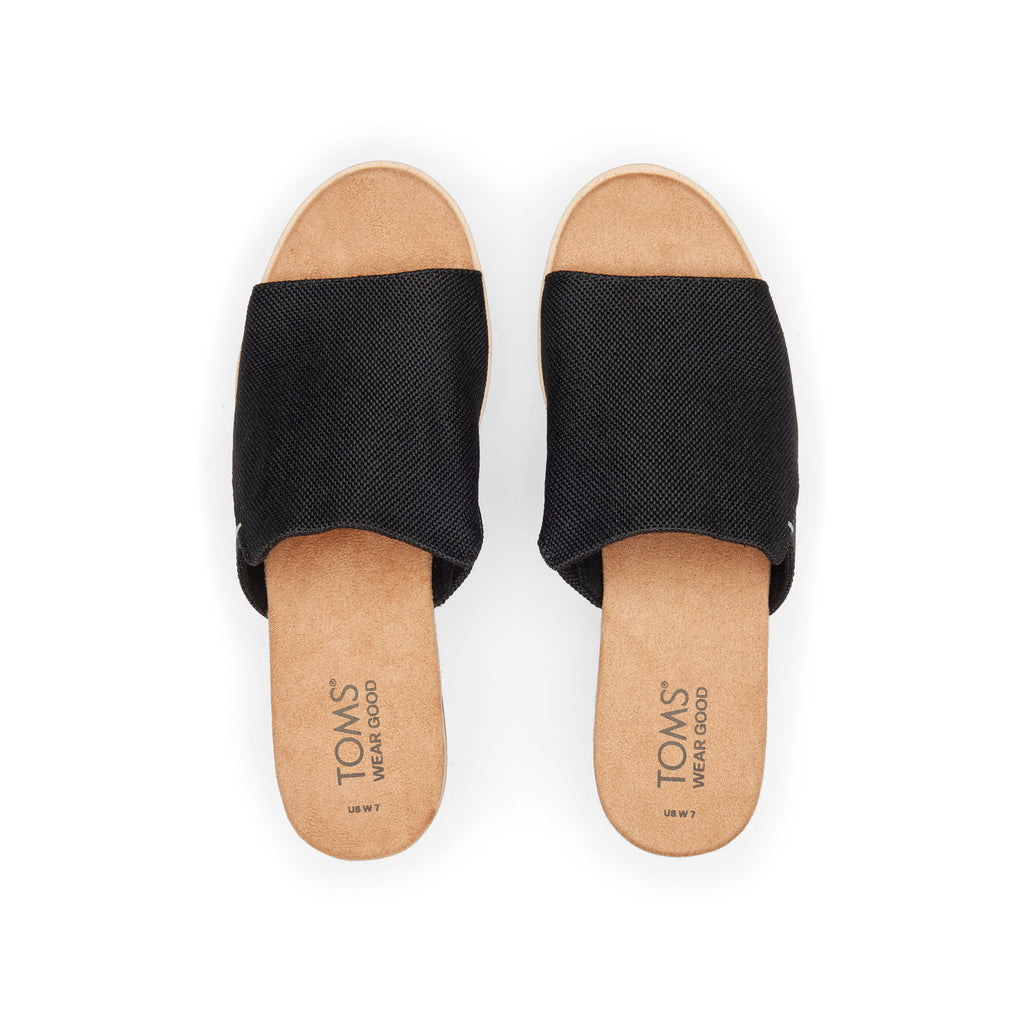 Diana Mule Black Sandal Top View
