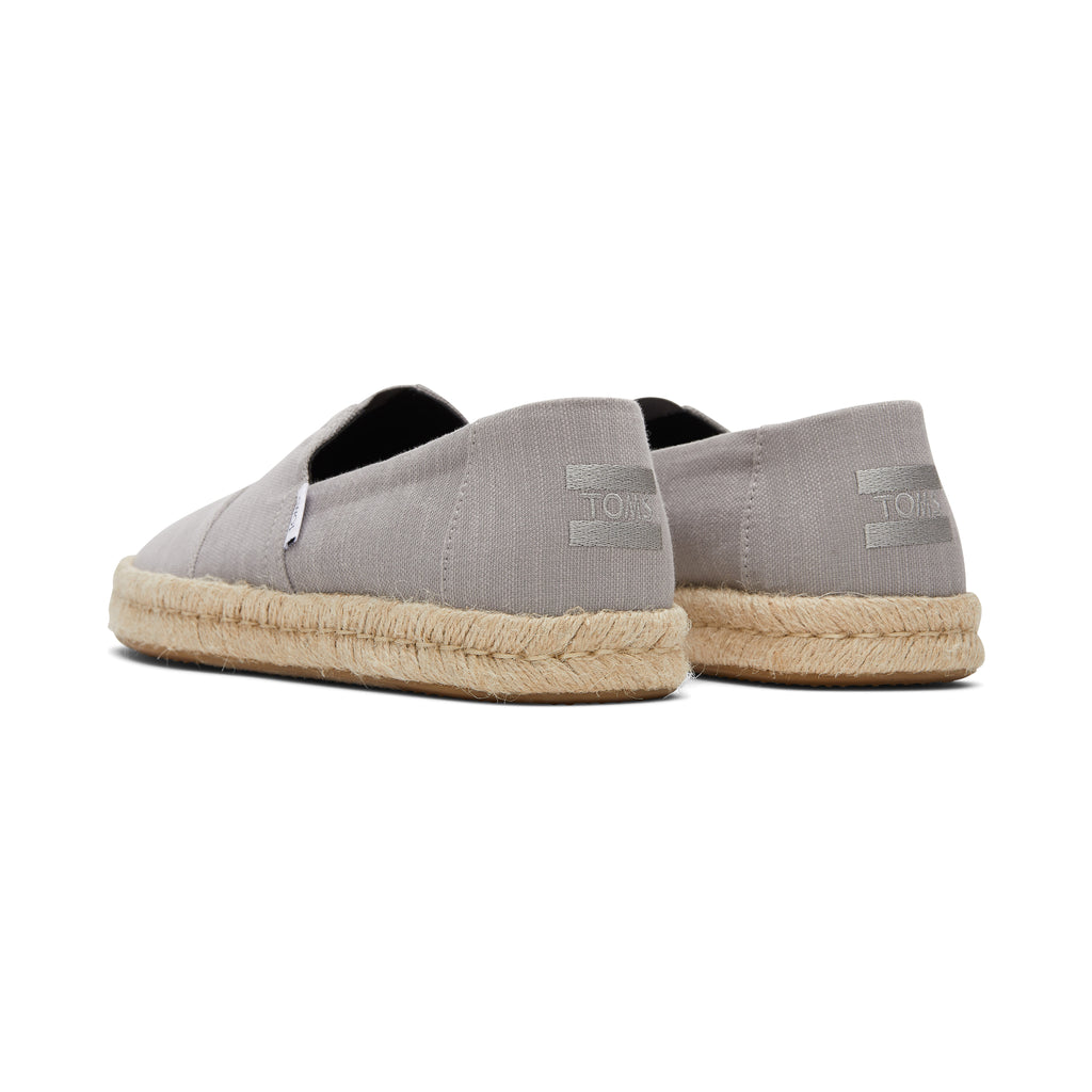 Alpargata Grey Recycled Cotton Rope 2.0 Espadrille Back View