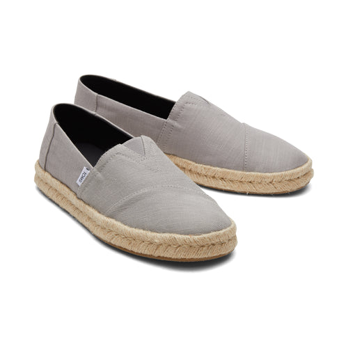 Alpargata Grey Recycled Cotton Rope 2.0 Espadrille Front View
