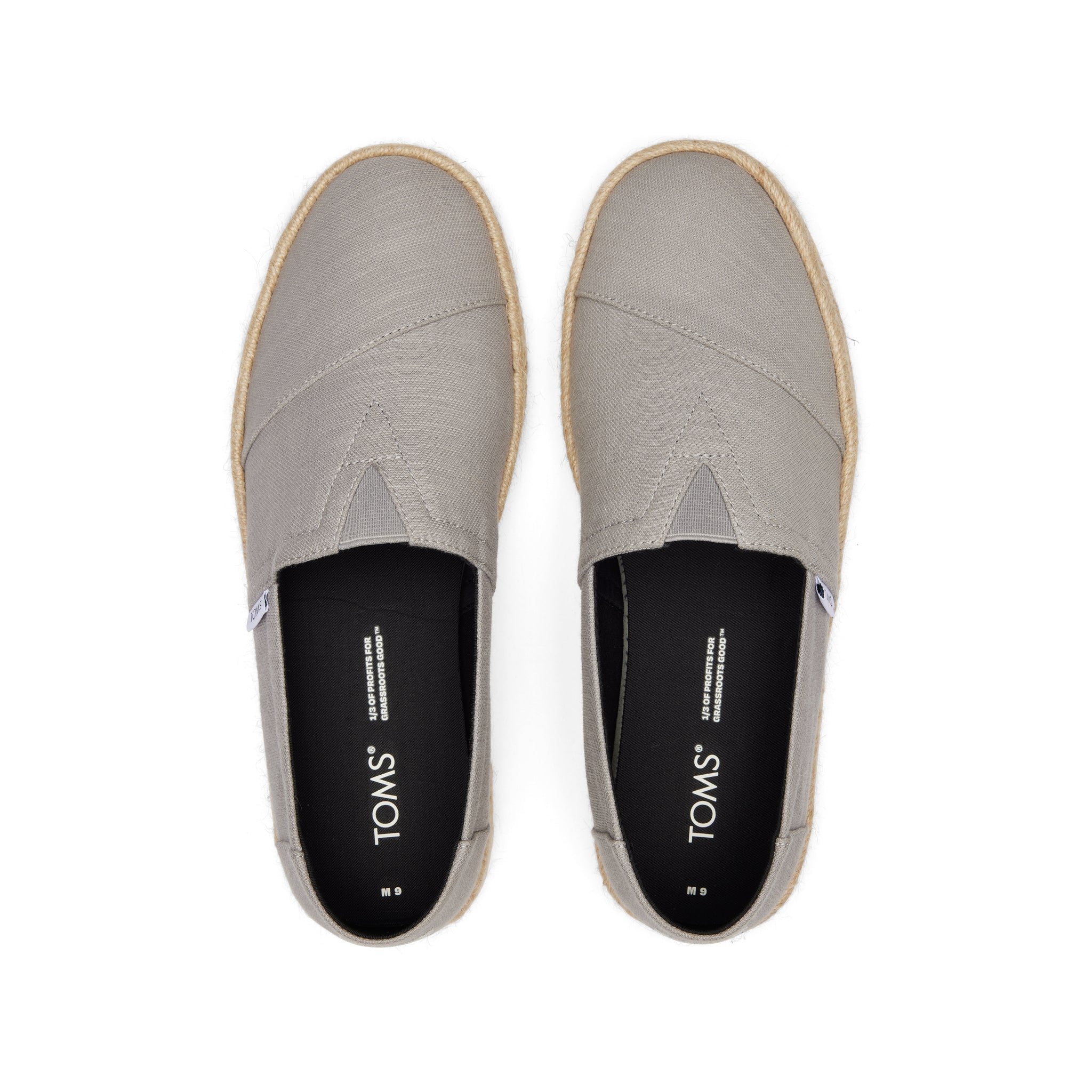 Alpargata Grey Recycled Cotton Rope 2.0 Espadrille Top View