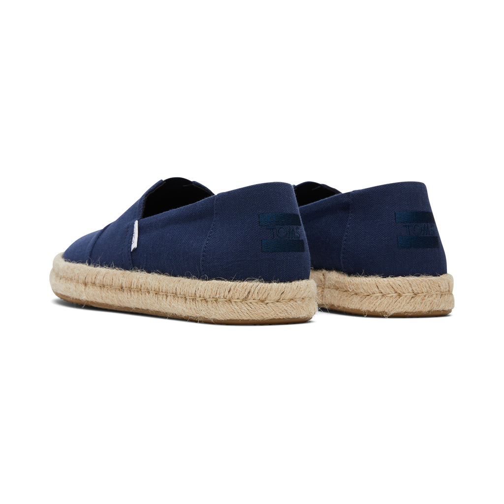 Alpargata Navy Recycled Cotton Rope 2.0 Espadrille Back View