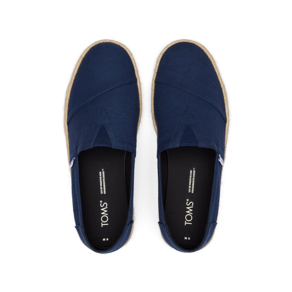 Alpargata Navy Recycled Cotton Rope 2.0 Espadrille Top View