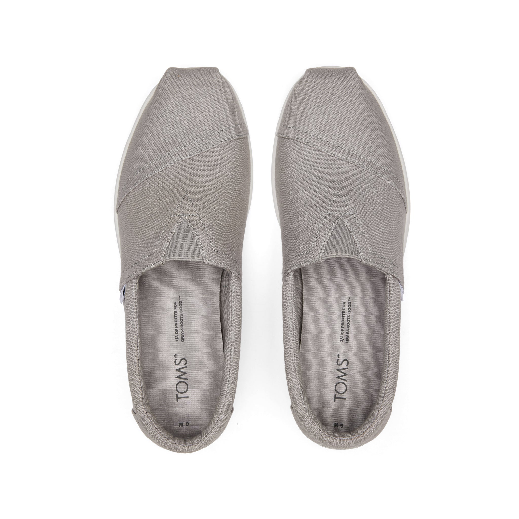 Alp Fwd Grey Recycled Cotton Canvas Top View