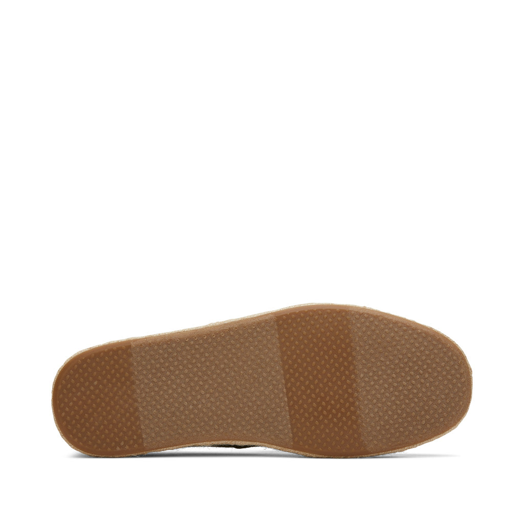 Alpargata Rope 2.0 Espadrille - Olive Recycled Cotton Slubby Woven Bottom Sole View