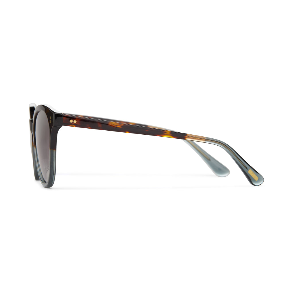 Aaryn Tortoise Ocean Grey Fade Handcrafted Sunglasses Side View