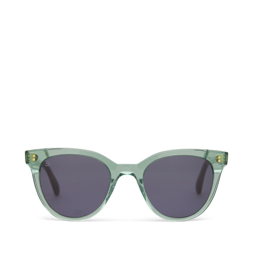 Marlowe Jade Handcrafted Sunglasses Front View