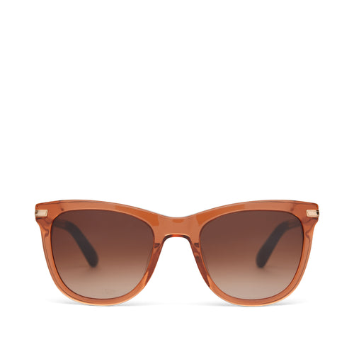Victoria Terracotta Crystal Handcrafted Sunglasses Front View