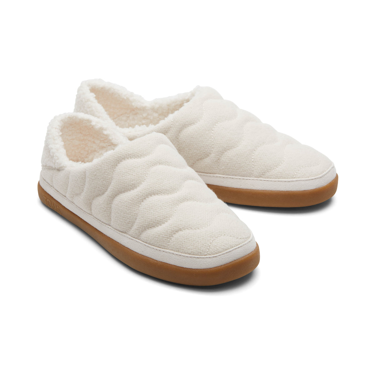 Ezra Light Sand Quilted Convertible Slipper Front View