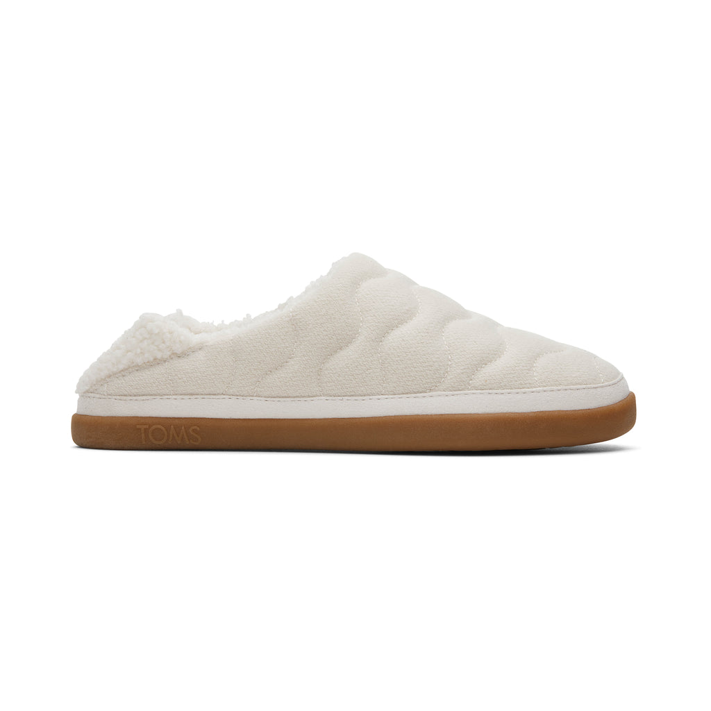 Ezra Light Sand Quilted Convertible Slipper Side View