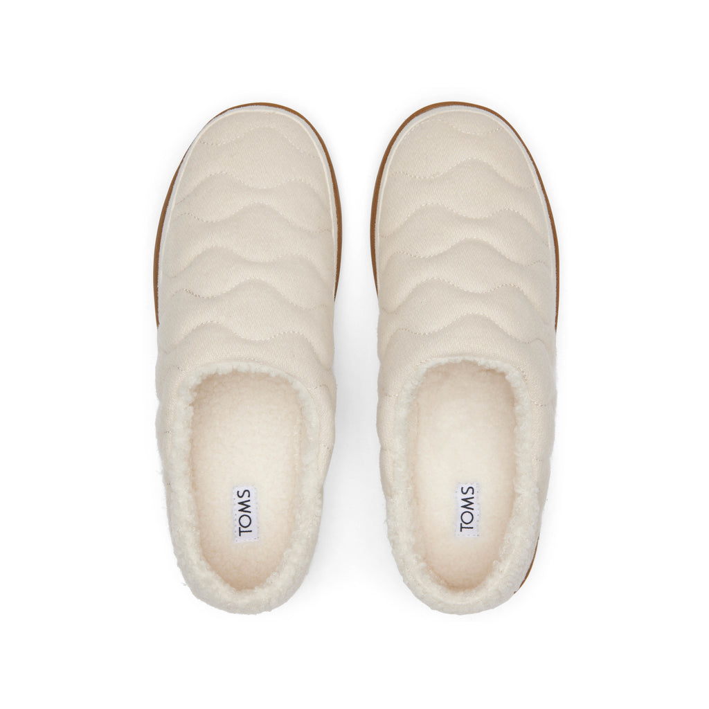 Ezra Light Sand Quilted Convertible Slipper Top View