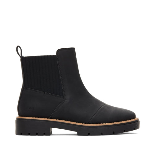 Cort Black Vegan Boot Side View