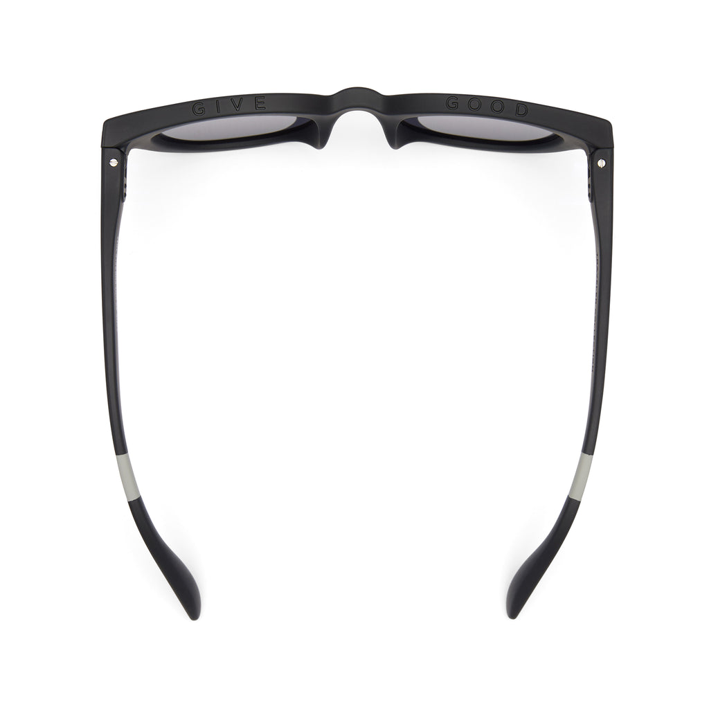 Rhodes Black Traveler Sunglasses Top View