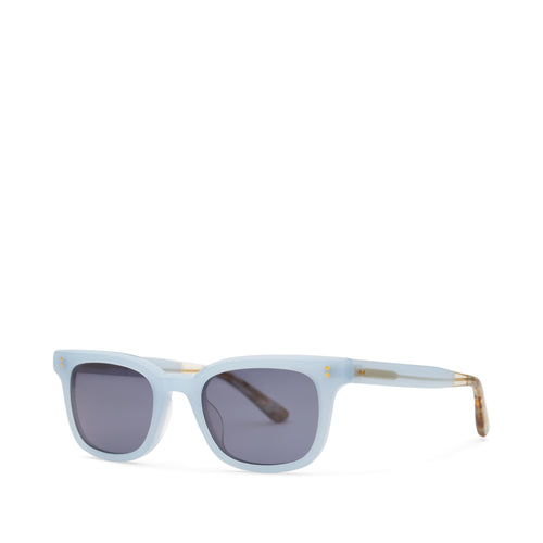 Ashtyn Milky Blue Handcrafted Sunglasses Side View