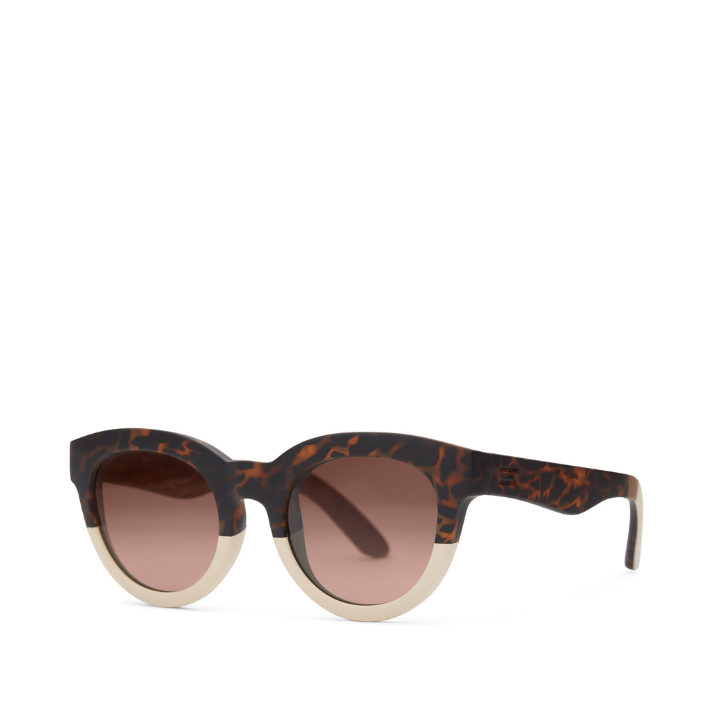 Florentin Tortoise Oatmilk Fade Traveler Sunglasses Side View