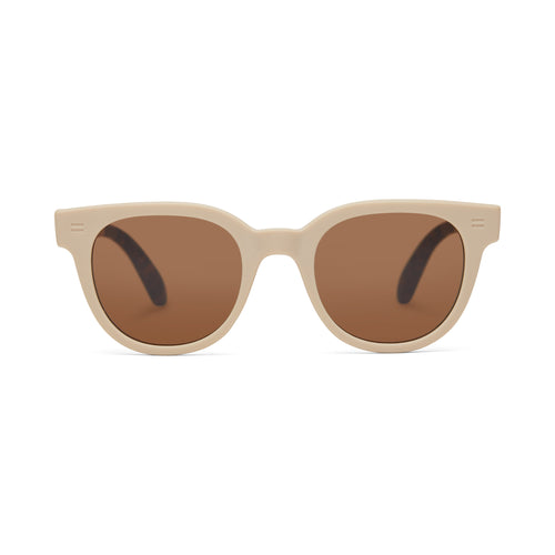 Rhodes Oatmilk Traveler Sunglasses Front View