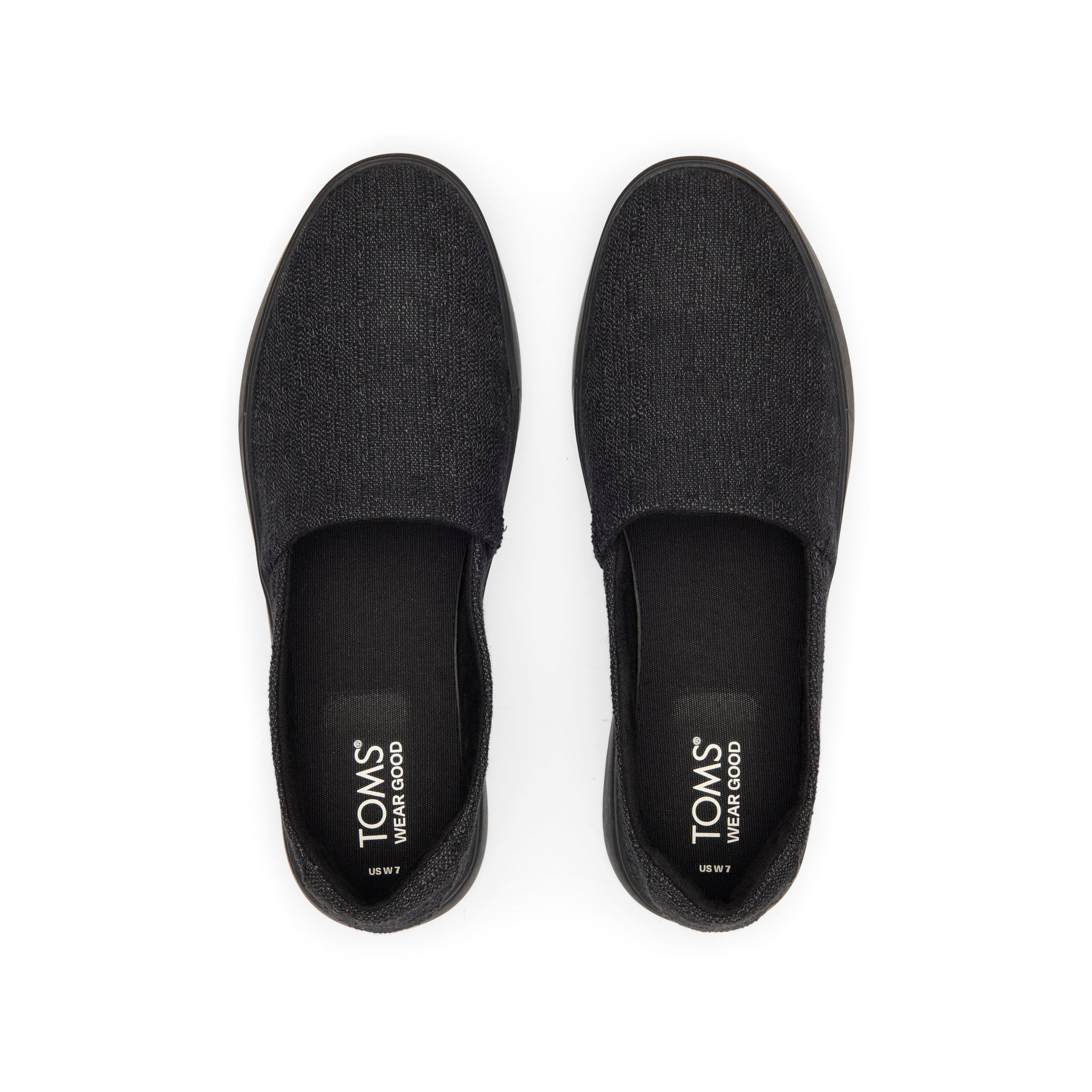 Kameron Black Slip On Sneaker Top View