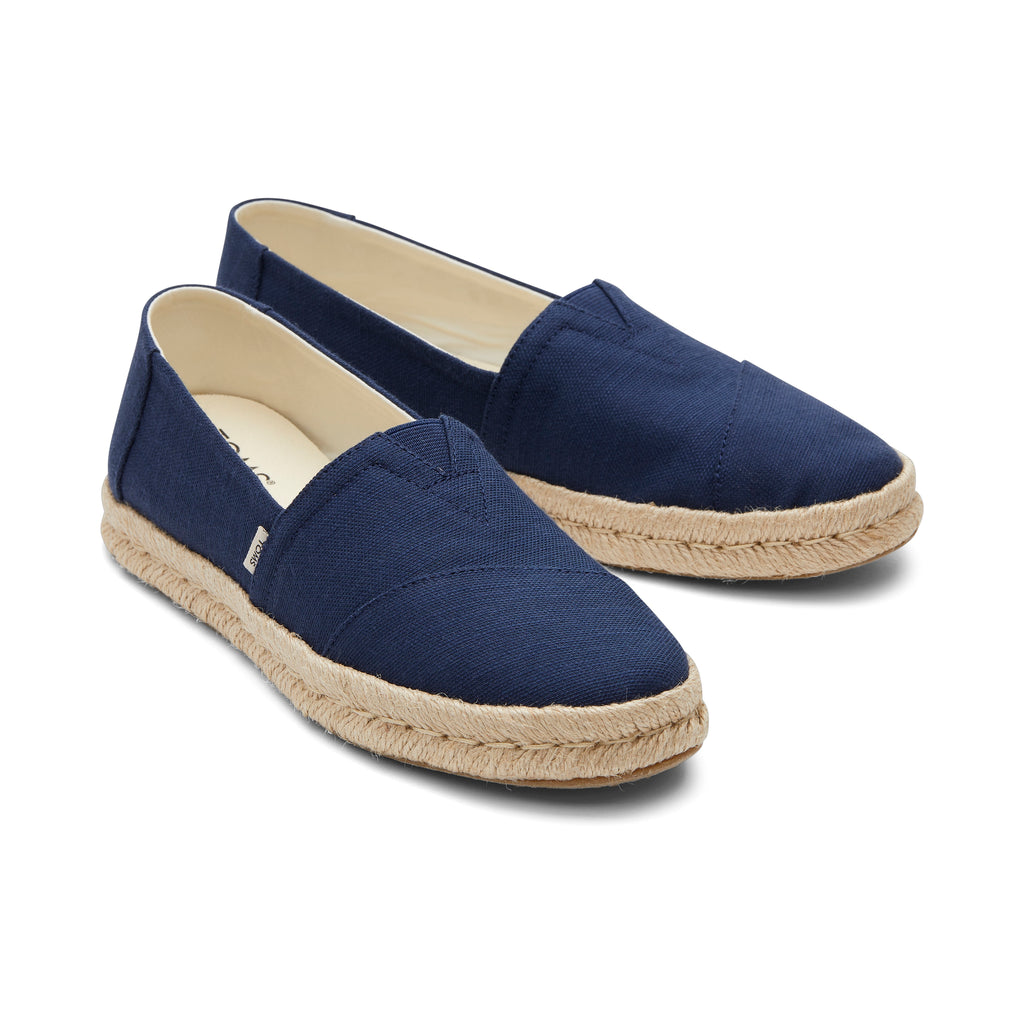Alpargata Rope 2.0 Navy Recycled Cotton Espadrille Front View