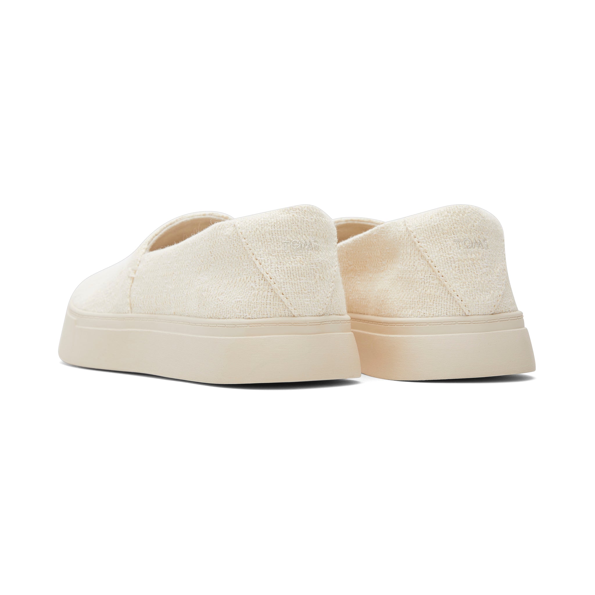 Kameron Natural Slip On Sneaker Back View