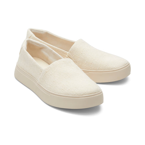 Kameron Natural Slip On Sneaker Front View