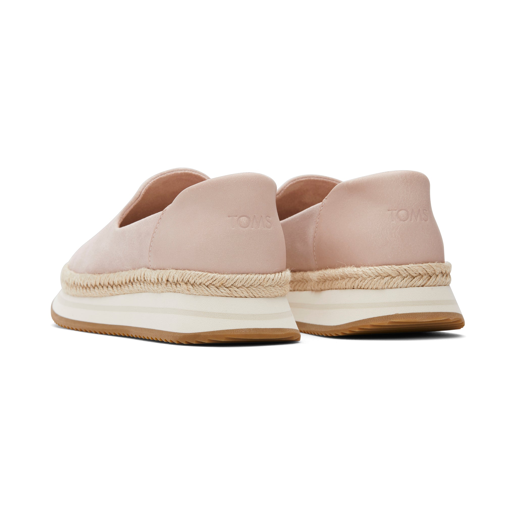 Jocelyn Pink Suede Espadrille Sneaker Back View