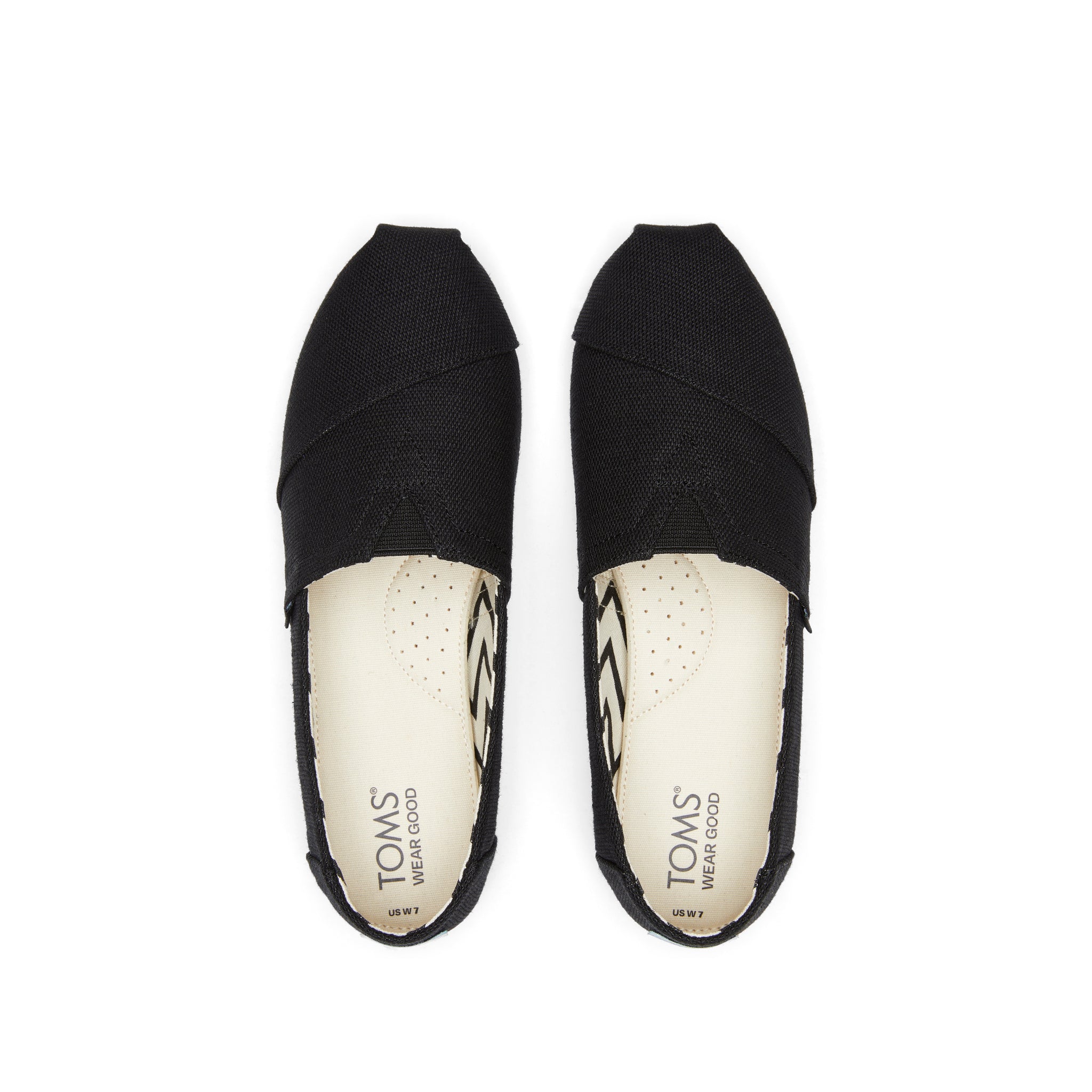 Alpargata All Black Heritage Canvas Top View