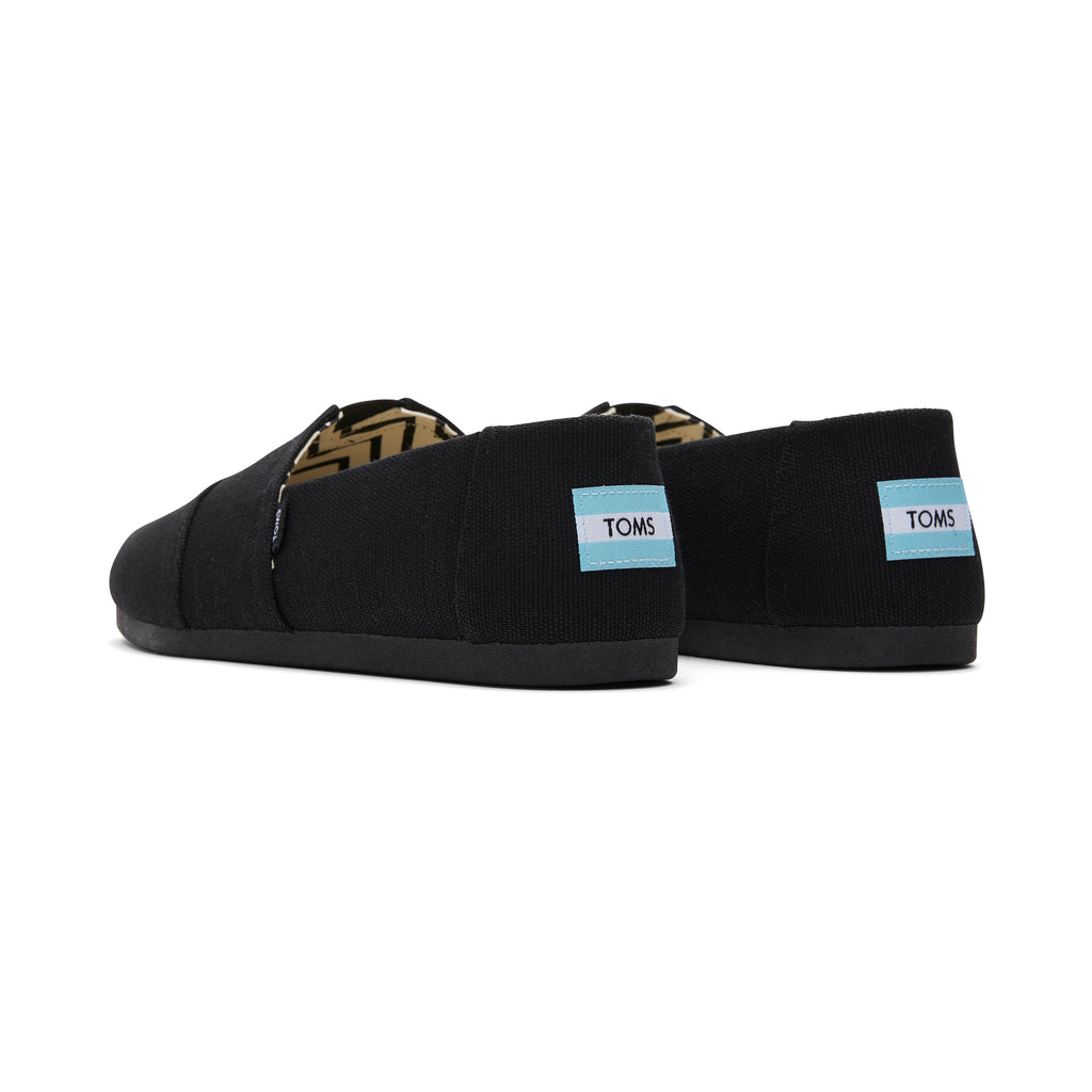 Alpargata All Black Heritage Canvas Back View