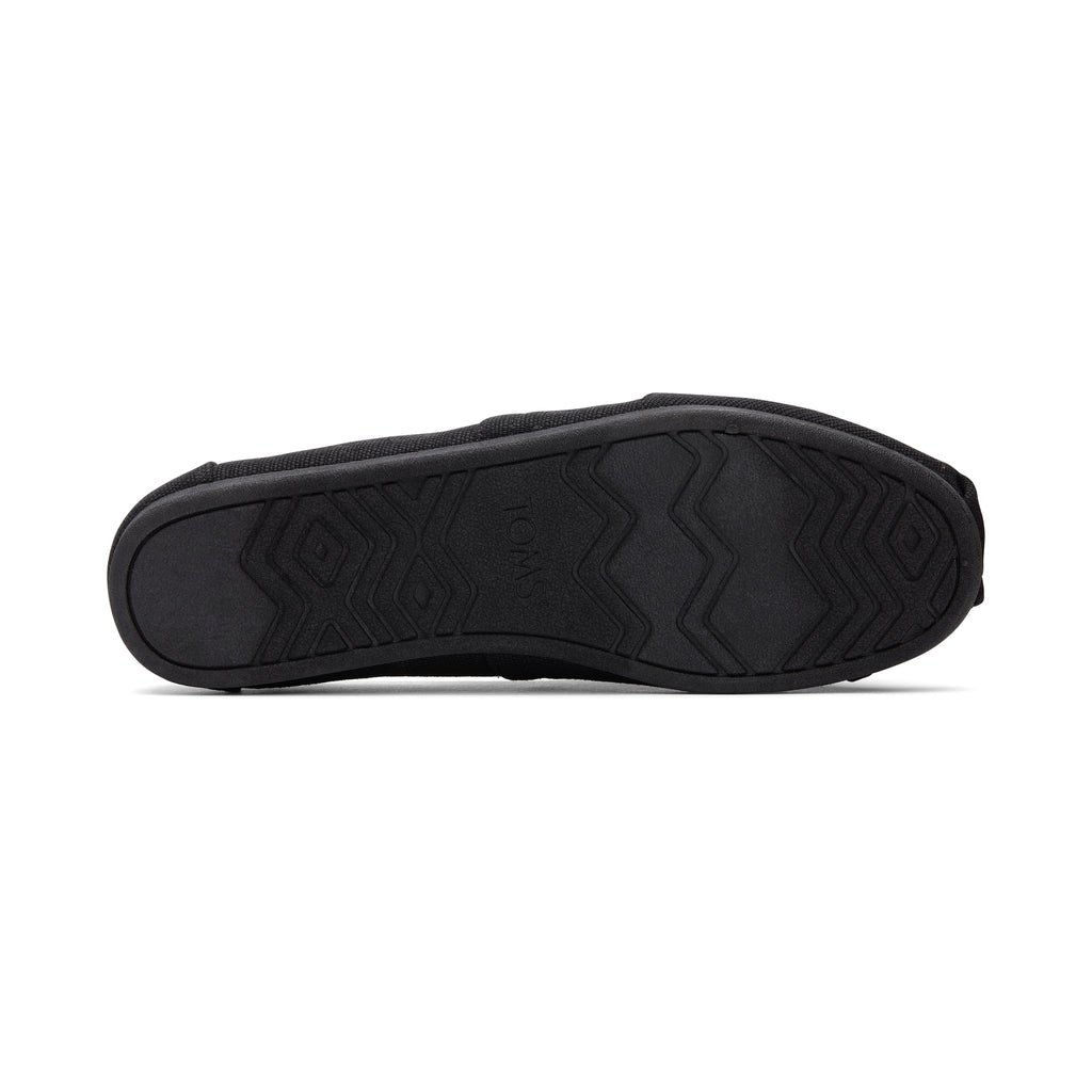 Alpargata All Black Heritage Canvas Bottom Sole View