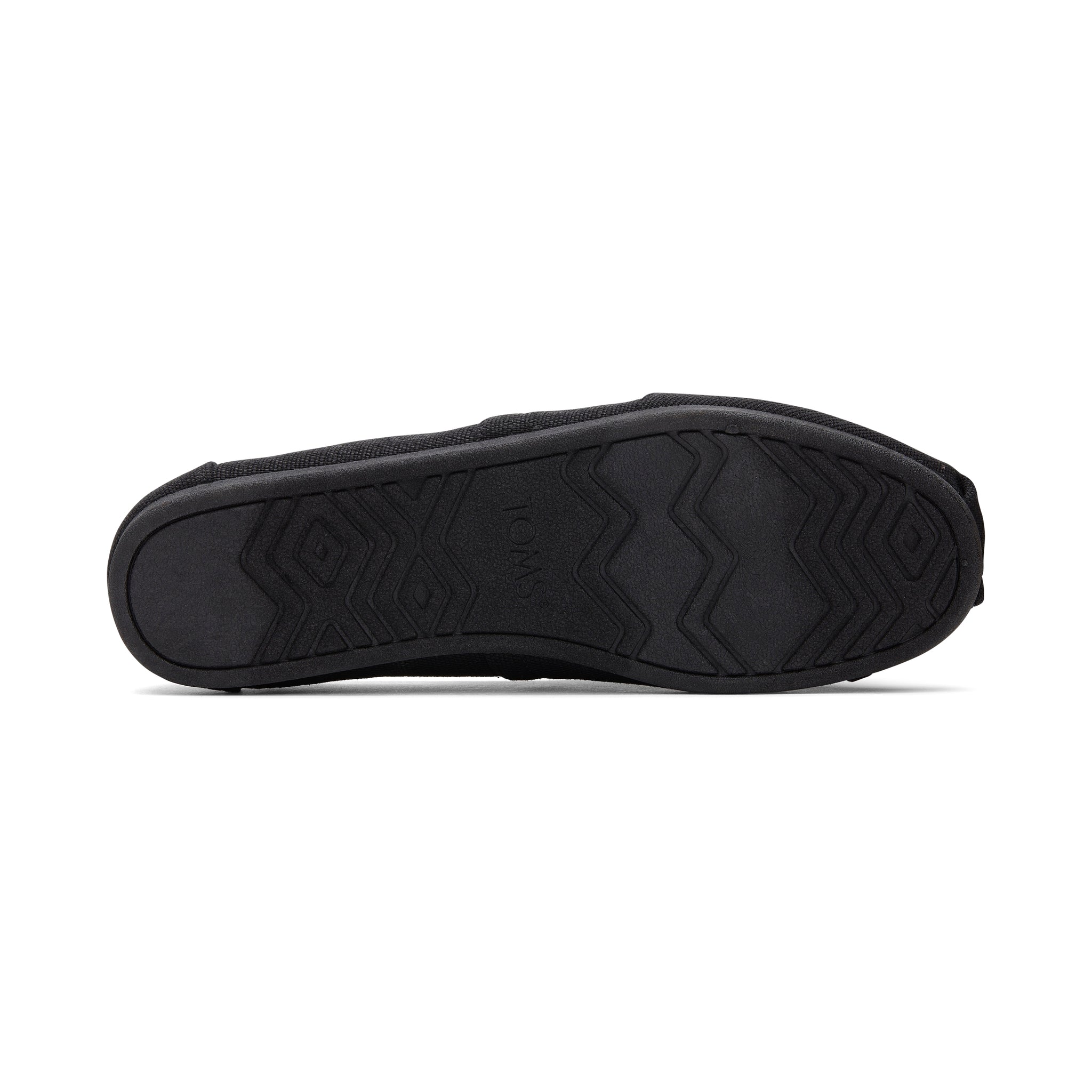 Alpargata All Black Heritage Canvas Bottom Sole View