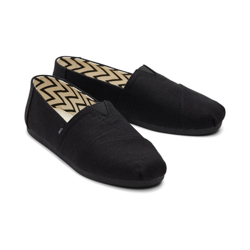 Alpargata All Black Heritage Canvas Front View