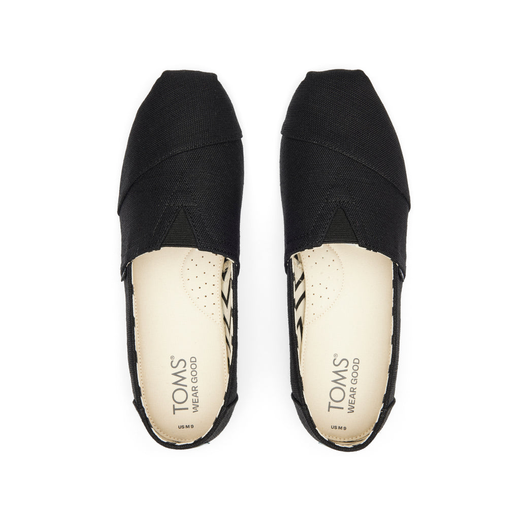 Alpargata All Black Heritage Canvas Top View