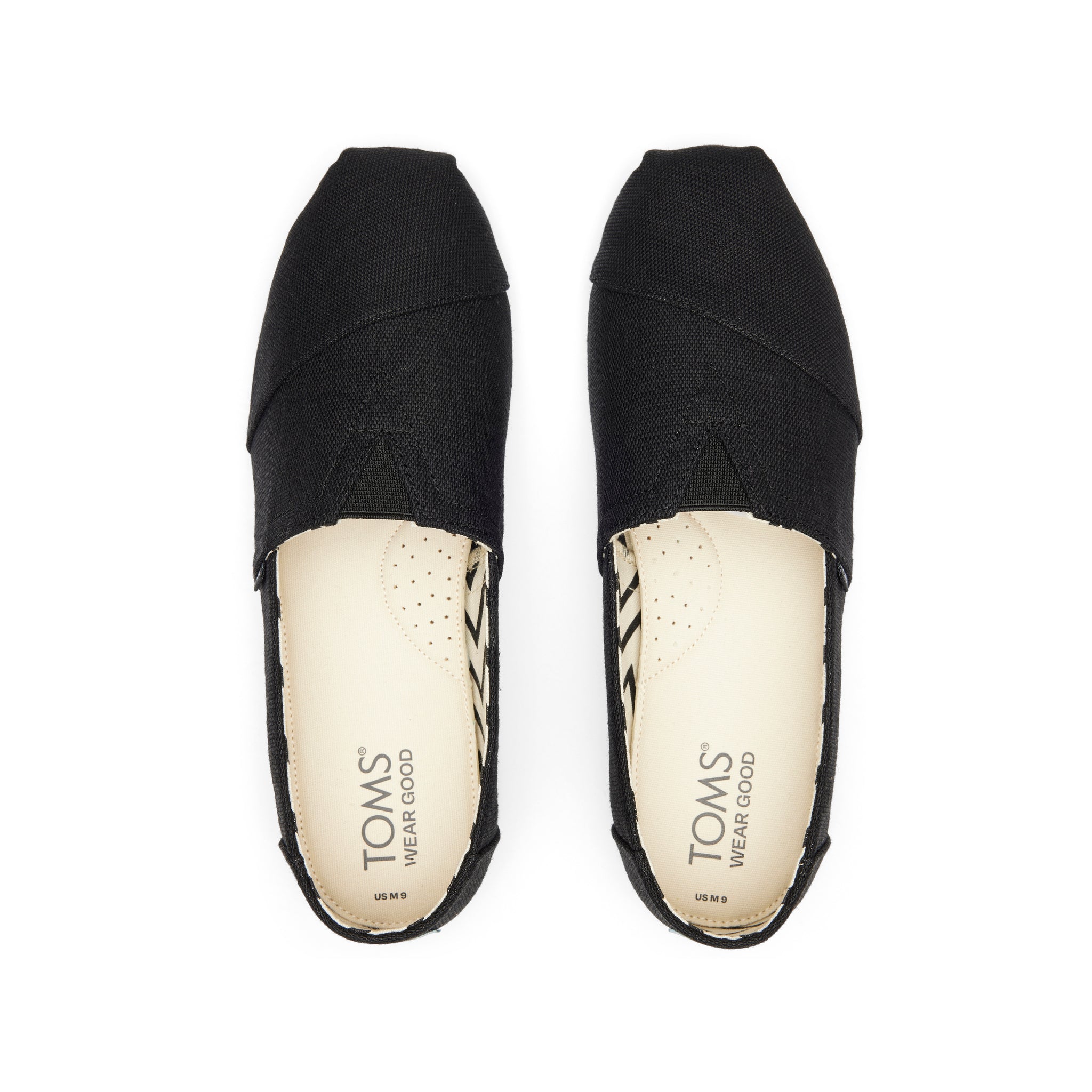 Alpargata All Black Heritage Canvas Top View