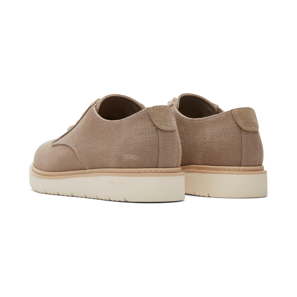 Navi TRVL LITE Taupe Heritage Canvas Dress Shoe Back View
